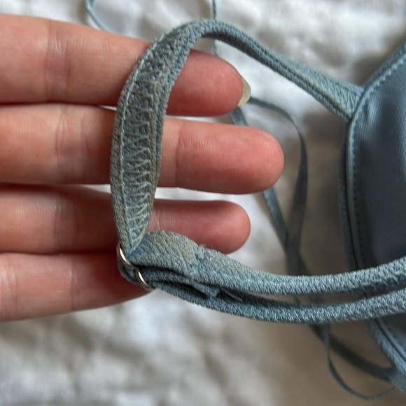 Birdy Grey Benny Bridesmaids Dress in Crepe Dusty Blue, Small - Picture 6 of 6